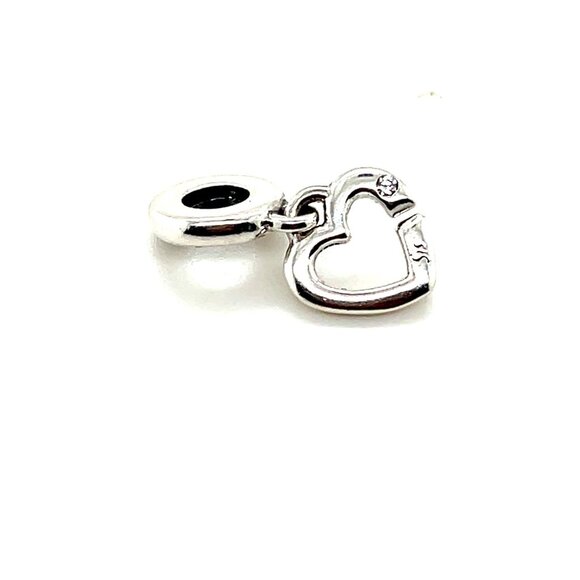 Silver tone I Will Always Have A Friend Heart Charm - Picture 2 of 3